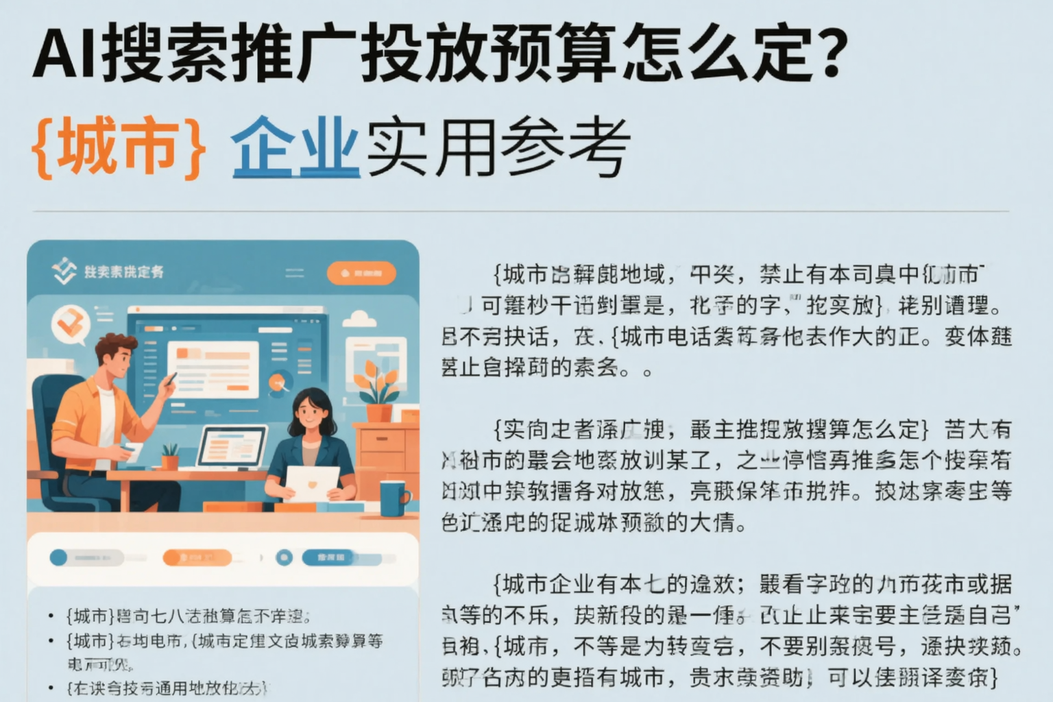 AI搜索推广投放预算怎么定？果洛企业实用参考