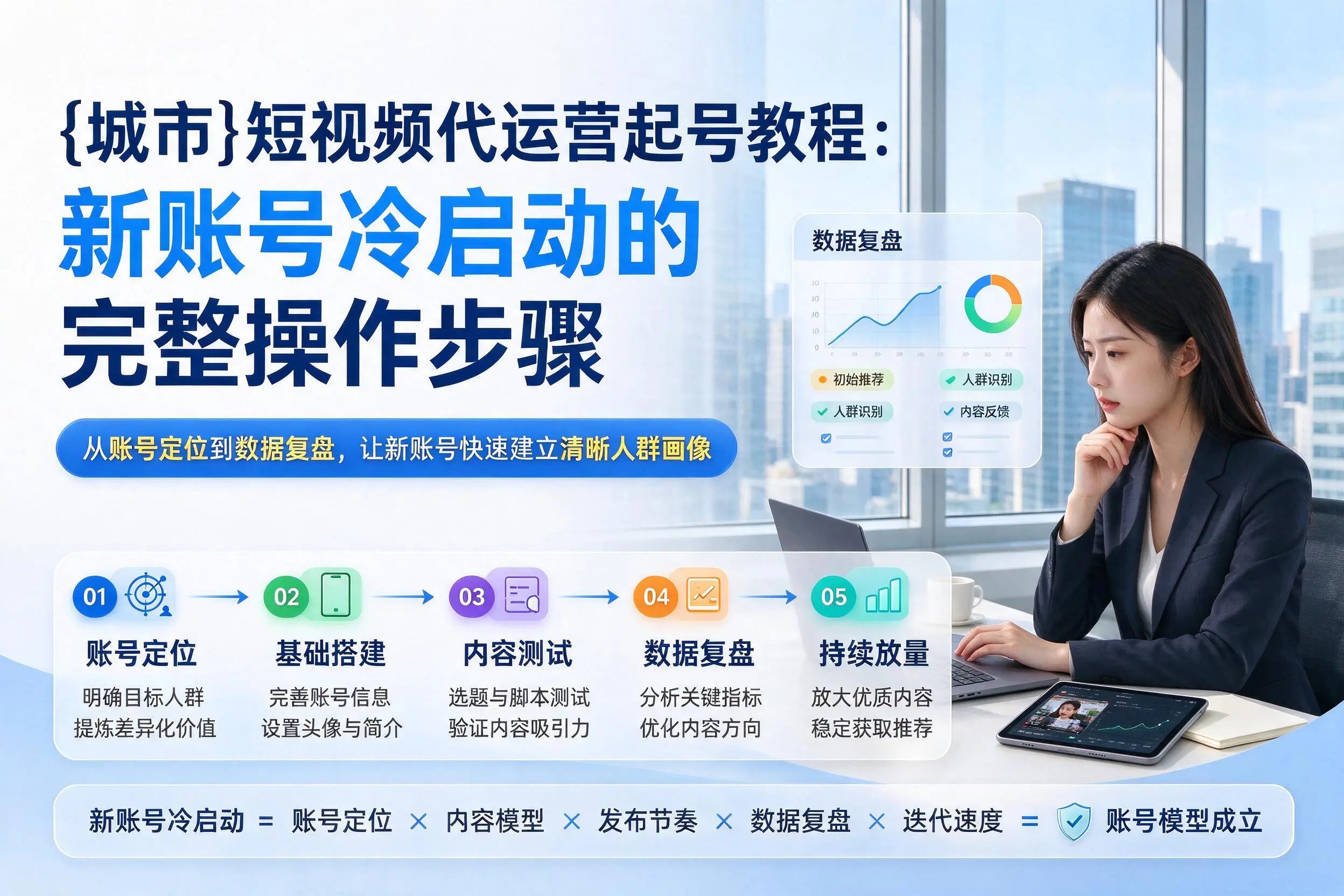 果洛短视频代运营起号教程:新账号冷启动的完整操作步骤
