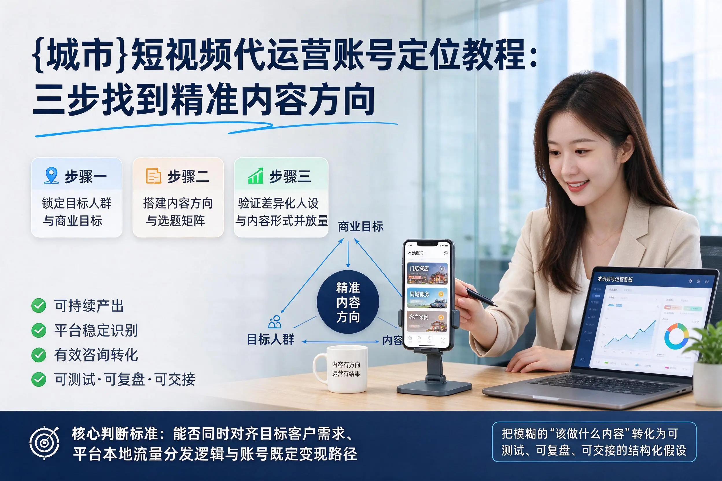 果洛短视频代运营账号定位教程：三步找到精准内容方向