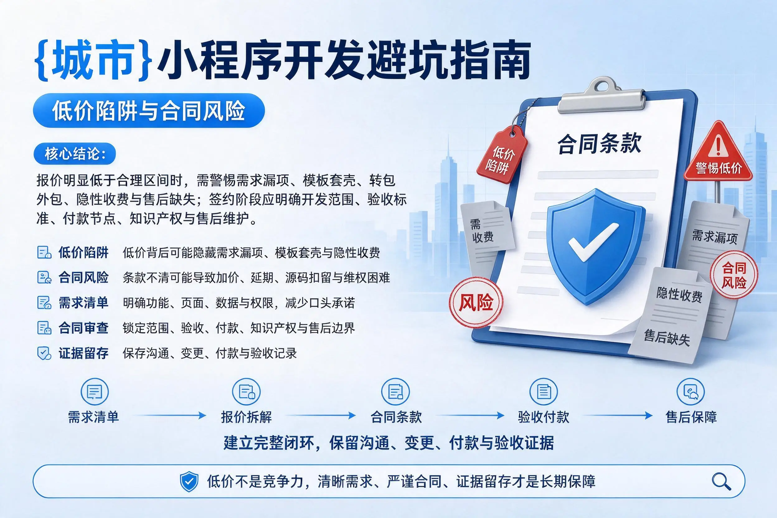 果洛小程序开发避坑指南：低价陷阱与合同风险
