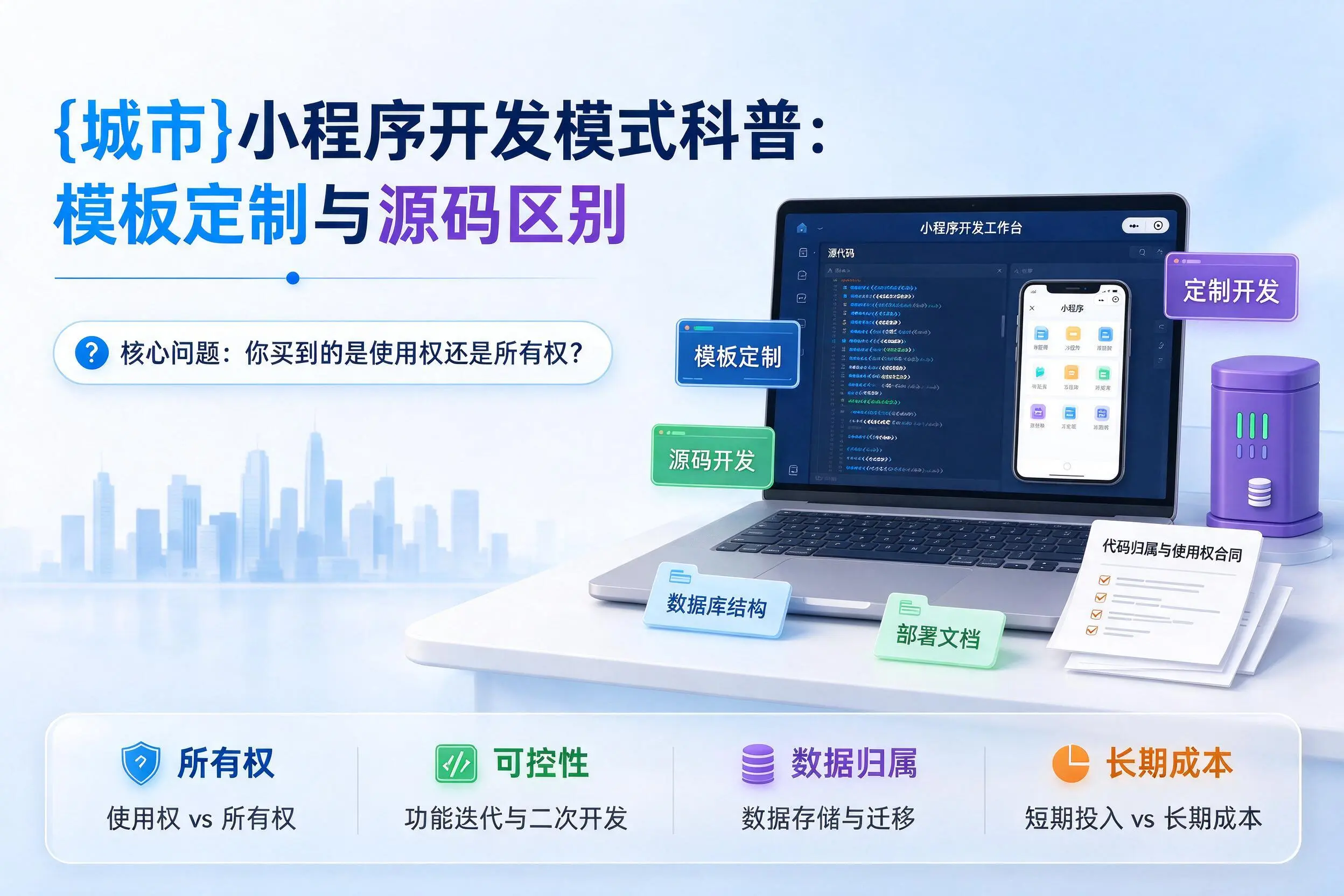 果洛小程序开发模式科普:模板定制与源码区别