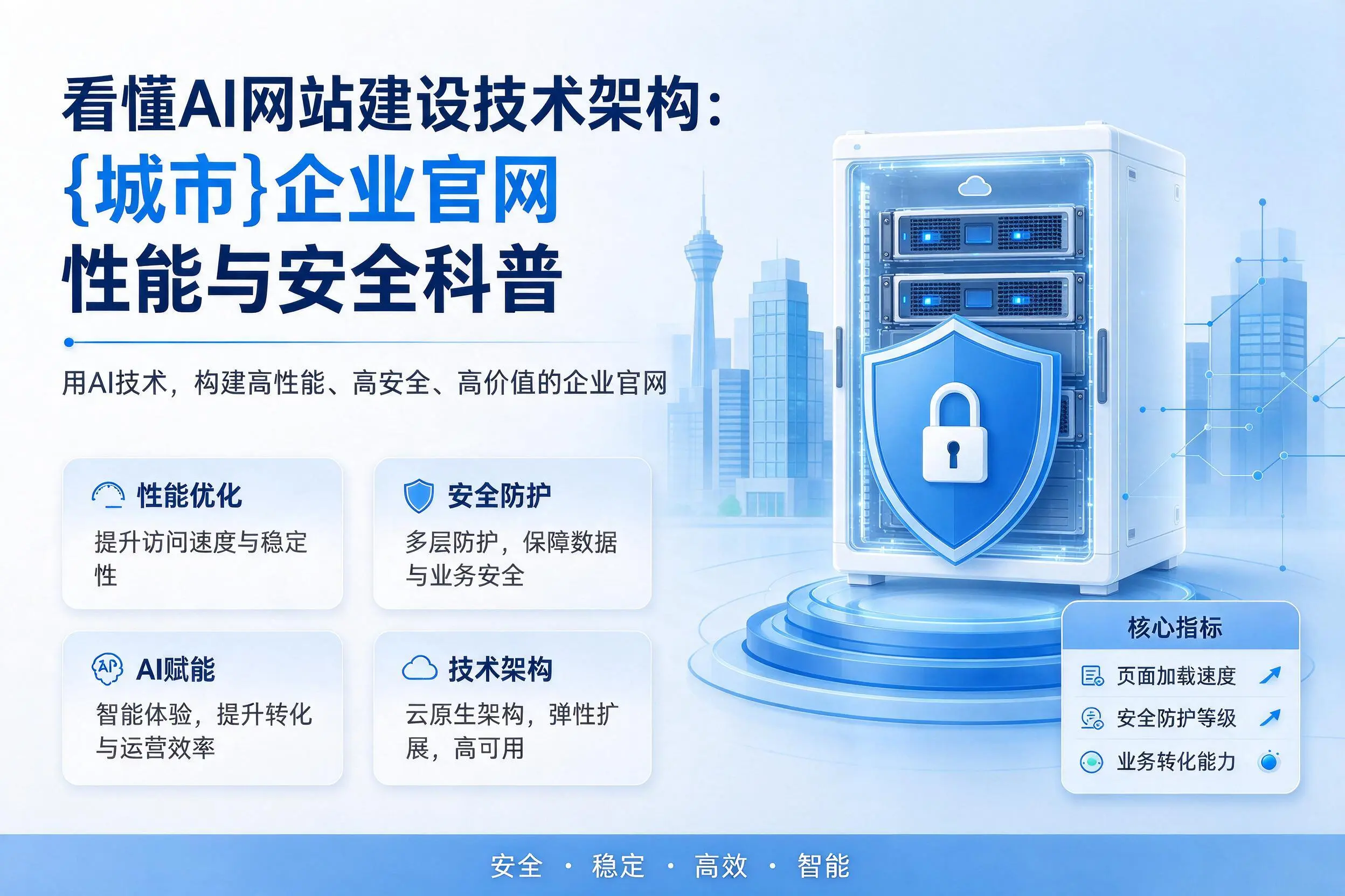 看懂AI网站建设技术架构:果洛企业官网性能与安全科普