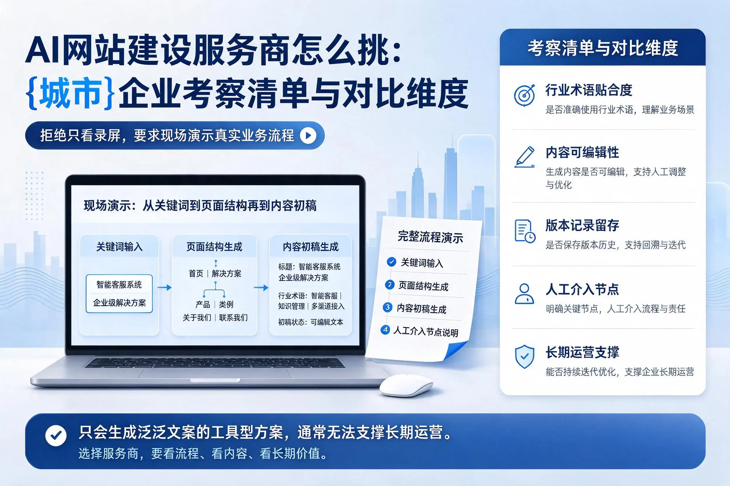 AI网站建设服务商怎么挑：果洛企业考察清单与对比维度