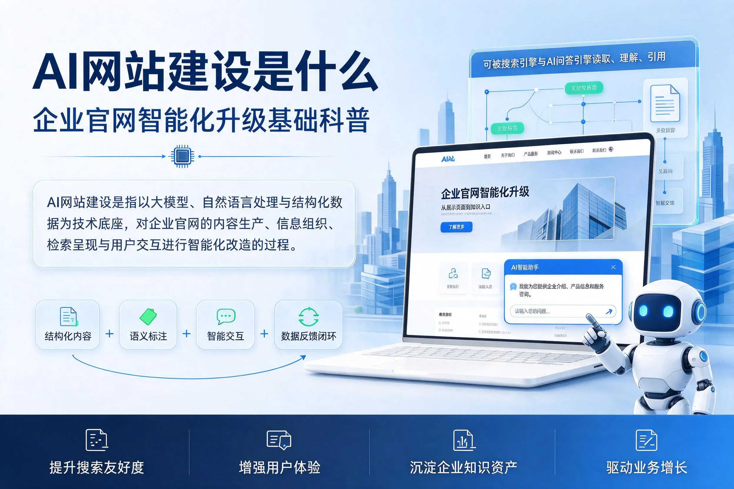 AI网站建设是什么:果洛企业官网智能化升级基础科普