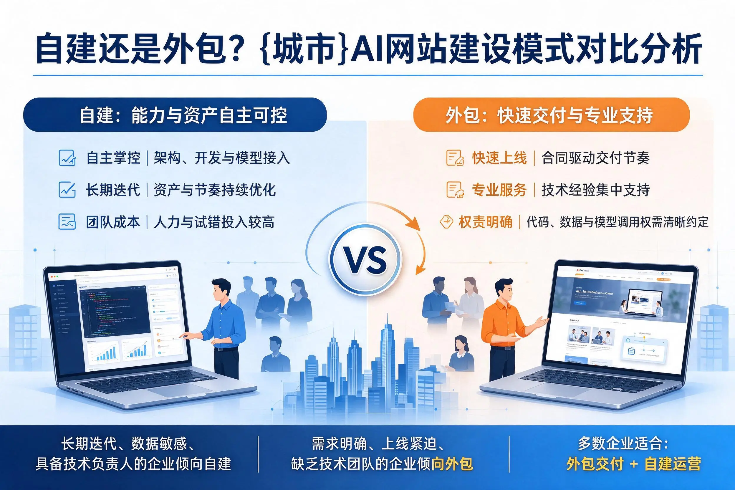 自建还是外包?果洛AI网站建设模式对比分析