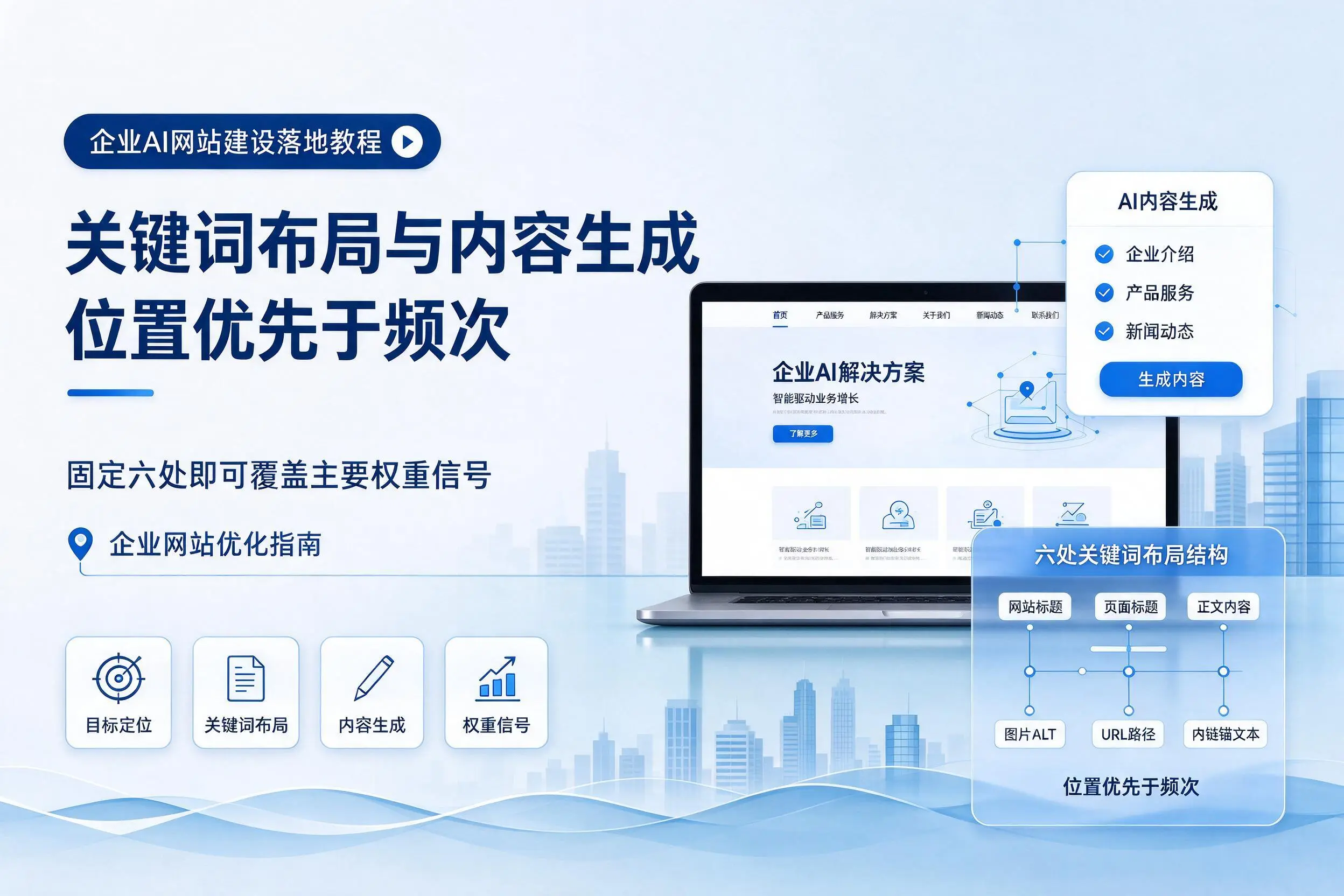 果洛企业AI网站建设落地教程:关键词布局与内容生成